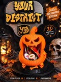 Kürbismonster Deko für Halloween Design by Romanian CC 4.0